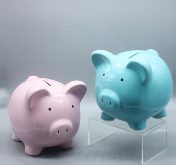 Ceramic large Pig Money Saving Box Animal Pig Money Bank Ceramic Pig  Coin Bank Piggy Bank