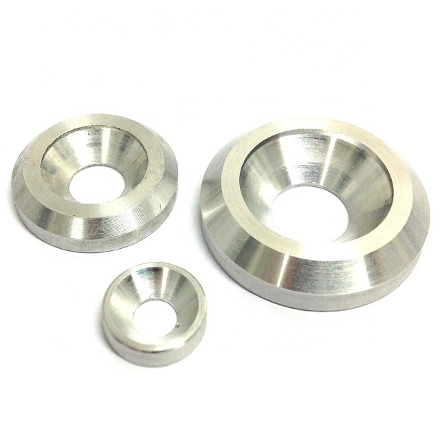 Custom Made CNC Machining Aluminum countersunk washer parts plastic washer fender washer