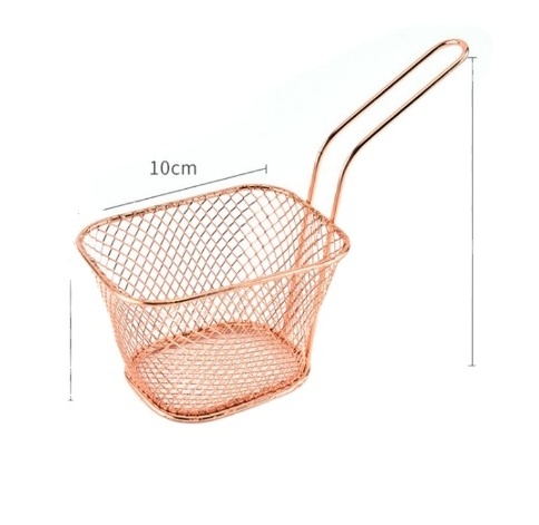 Stainless Steel Product Mini French Fry Basket For Fried Chip& Chicken powder steel 'chain machine'