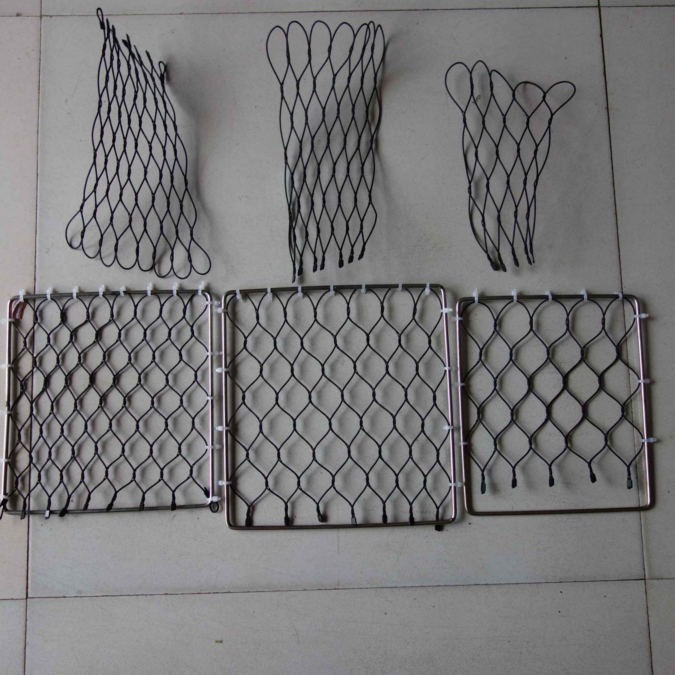 Flexible Ferrule Stainless Steel Wire Rope Mesh Net for Suspension Bridge