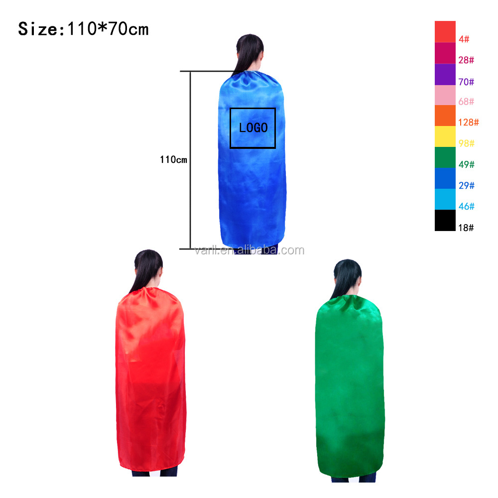 10sets pack Superhero capes for teenagers and adult party costumes for team spirit building 70X70CM cape