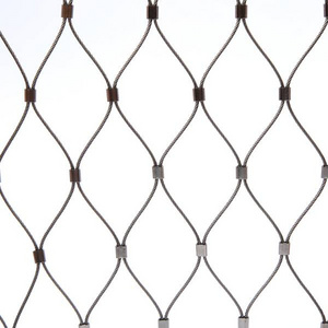 Flexible Stainless Steel Rope Diamond Ferruled Architectural Wire Mesh for Peacock Aviary Enclosure