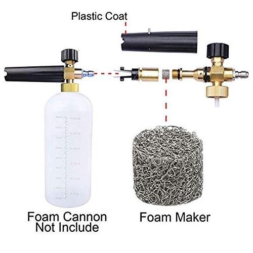 4 Pack Foam Lance Filter Mesh Filter for Pressure Washer Replaces Foam Cannon Snow Washer Stainless Steel Mesh Filter