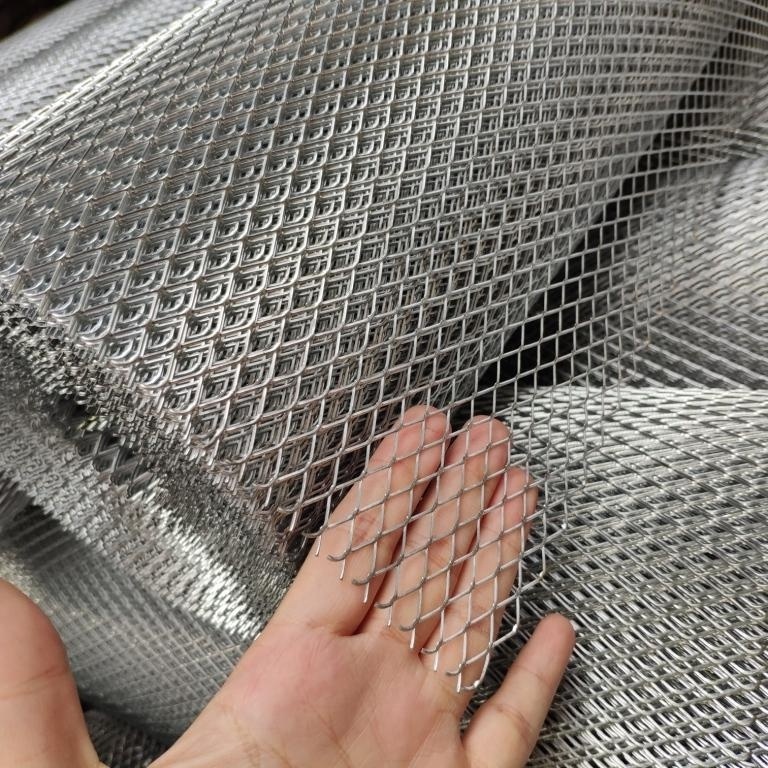 Aluminum galvanized steel expanded metal mesh diamond hole mesh