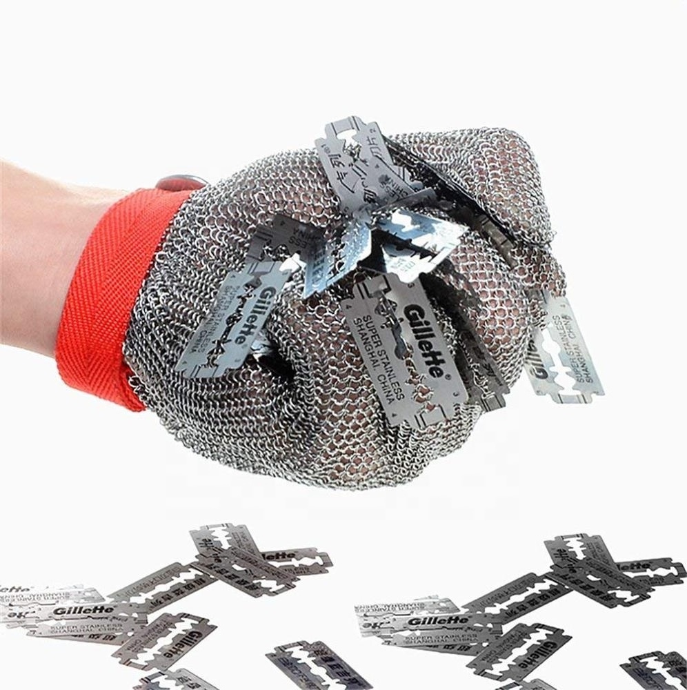 Cut Resistant Working Stainless Steel Mesh Glove Stainless Steel Butcher Glove Protect Your Hands from Meat Slicer