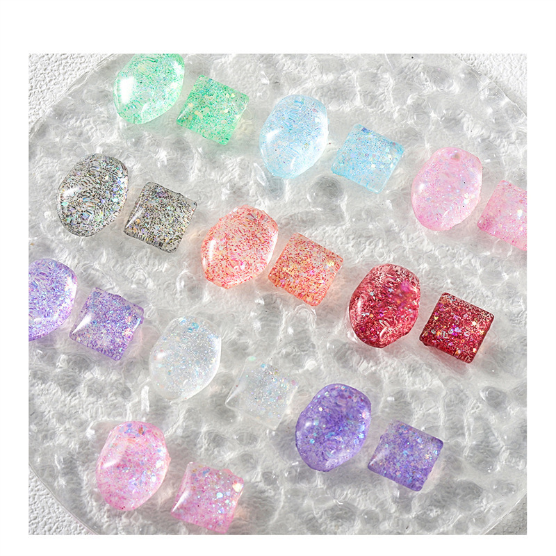 New Arrival Japan Glitter Non-Flow UV Reflective Solid Sequin Glue Powder Pallitte UV Gel Nail Art Polish Manicure Easy Apply