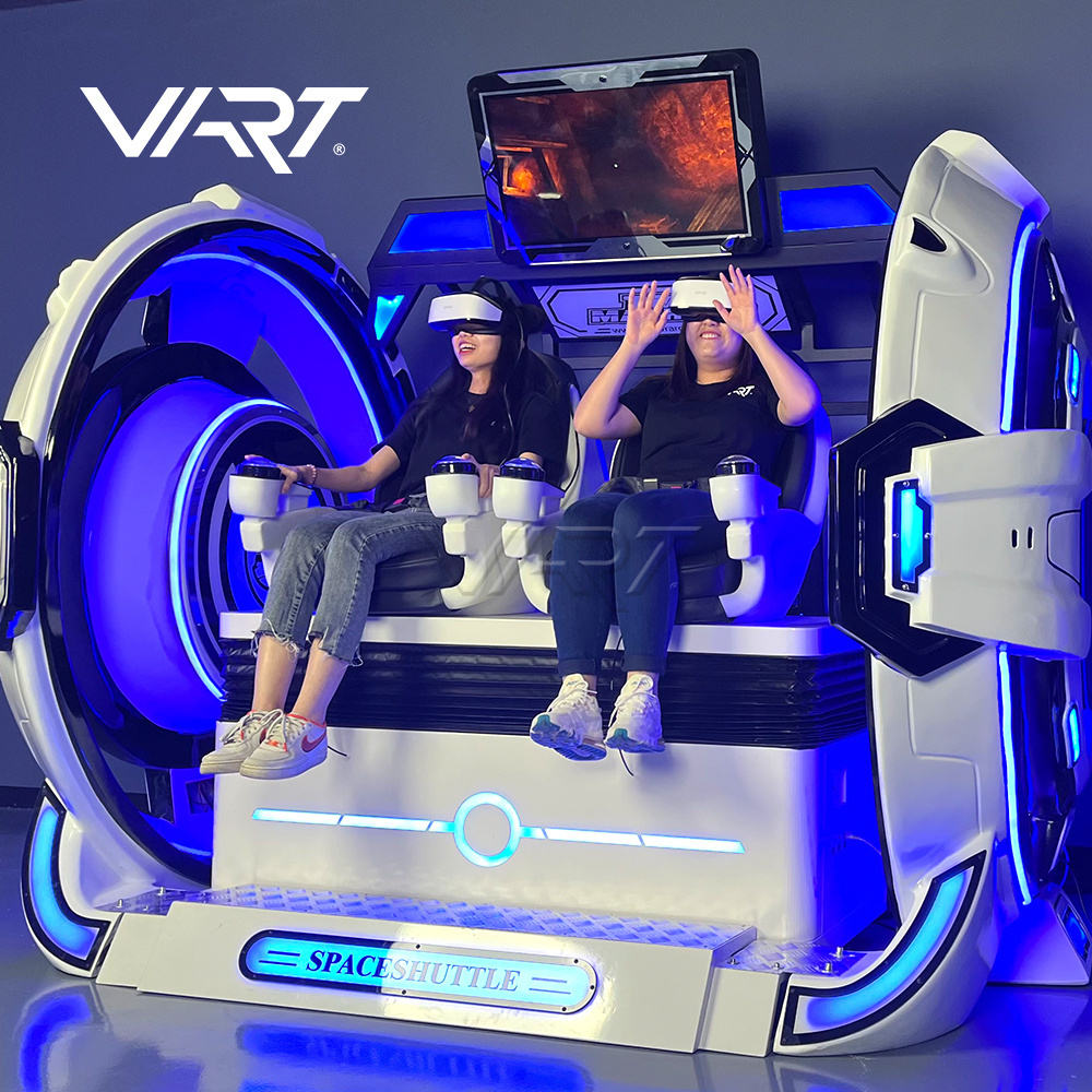 VART VR 2 Seater Movie Simulator Motion Ride GameTheme Park Virtual Reality Cinema Egg Chair VR Pods 9D VR Chairs