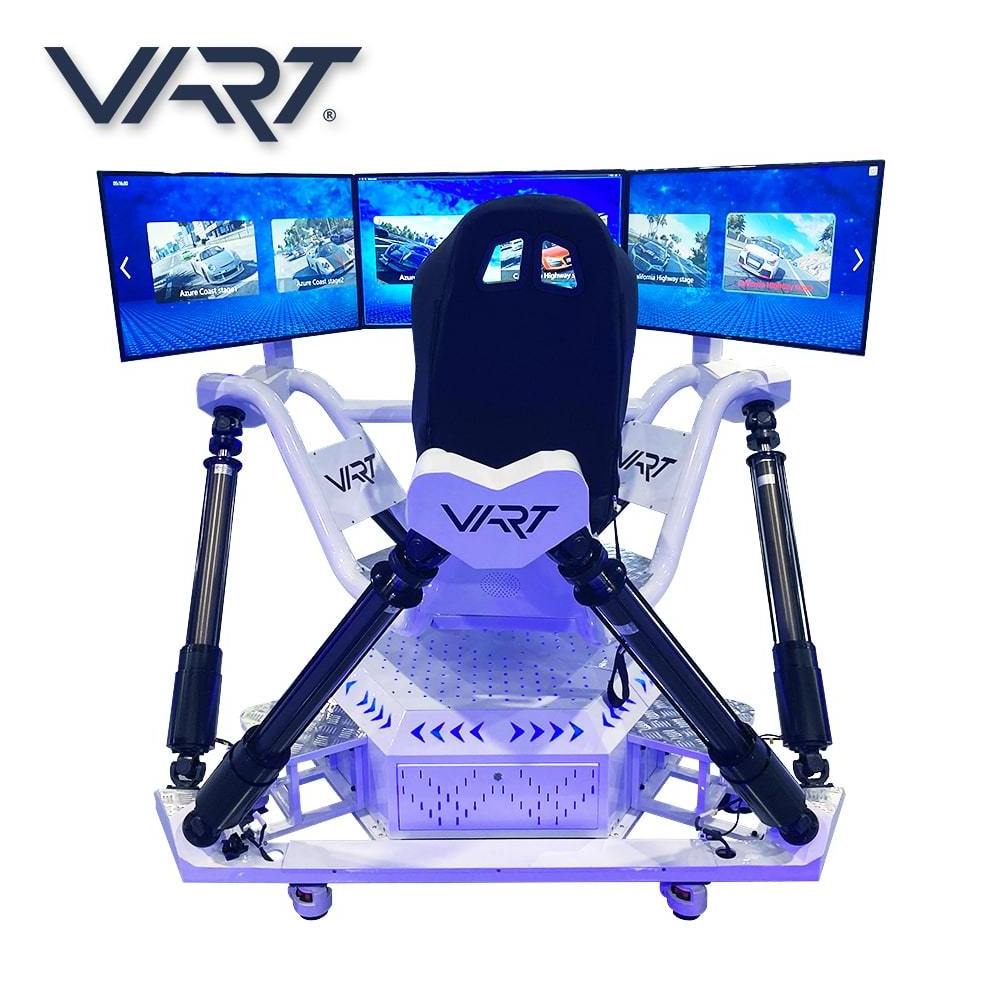 3 Three Screen Driving Arcade Game Machine 9D VR Simulador De Conduction Carreras 6DOF Simulator Arcade Racing Car