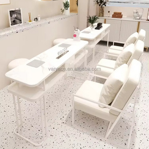 Used Modern Design Metal Nail Salon Furniture Manicure Table and Chair Set