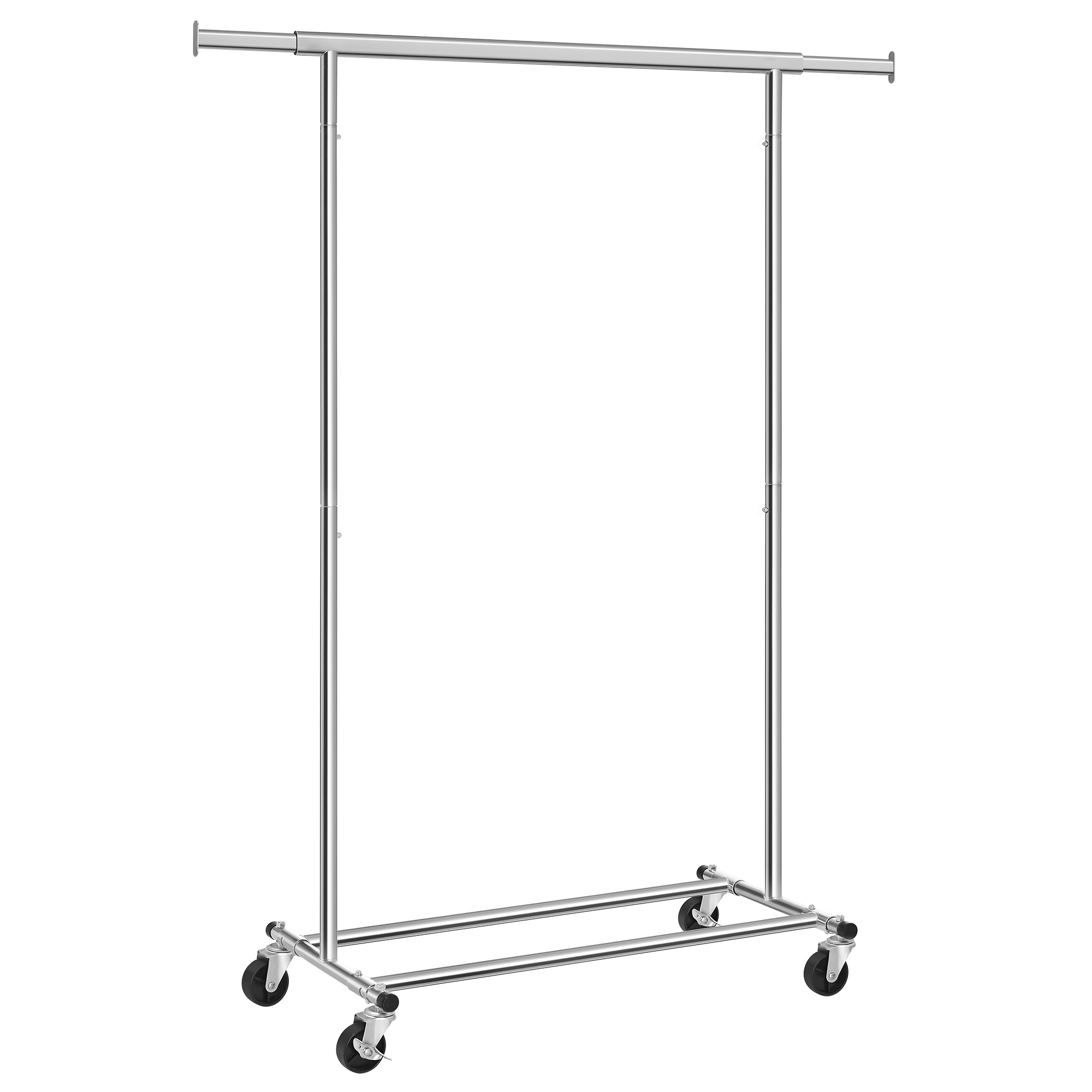 HSR13S metal frame coat clothes hanging rack 2 tier metal shelvers clothing garment rack