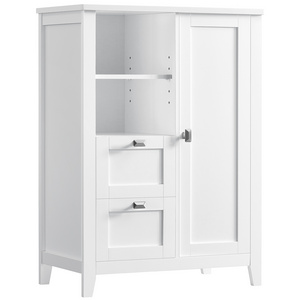 VASAGLE Freestanding Bathroom Storage Unit with 2 Drawers Bathroom Floor Storage Cabinet