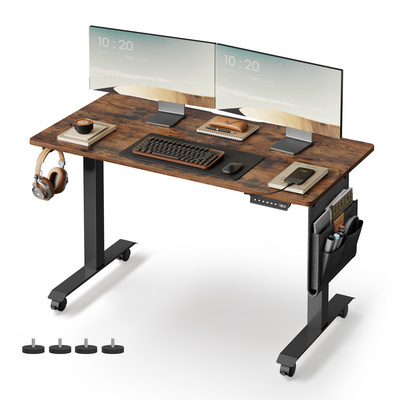 VASAGLE Height Adjustable Electric standing Desk modern Natural Oak office desk