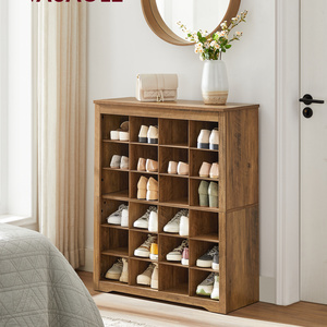 VASAGLE Multi Use DIY 24 Cube Shoe Rack entrance  shoe cabinets ready assembled farmhouse shoe cabinet