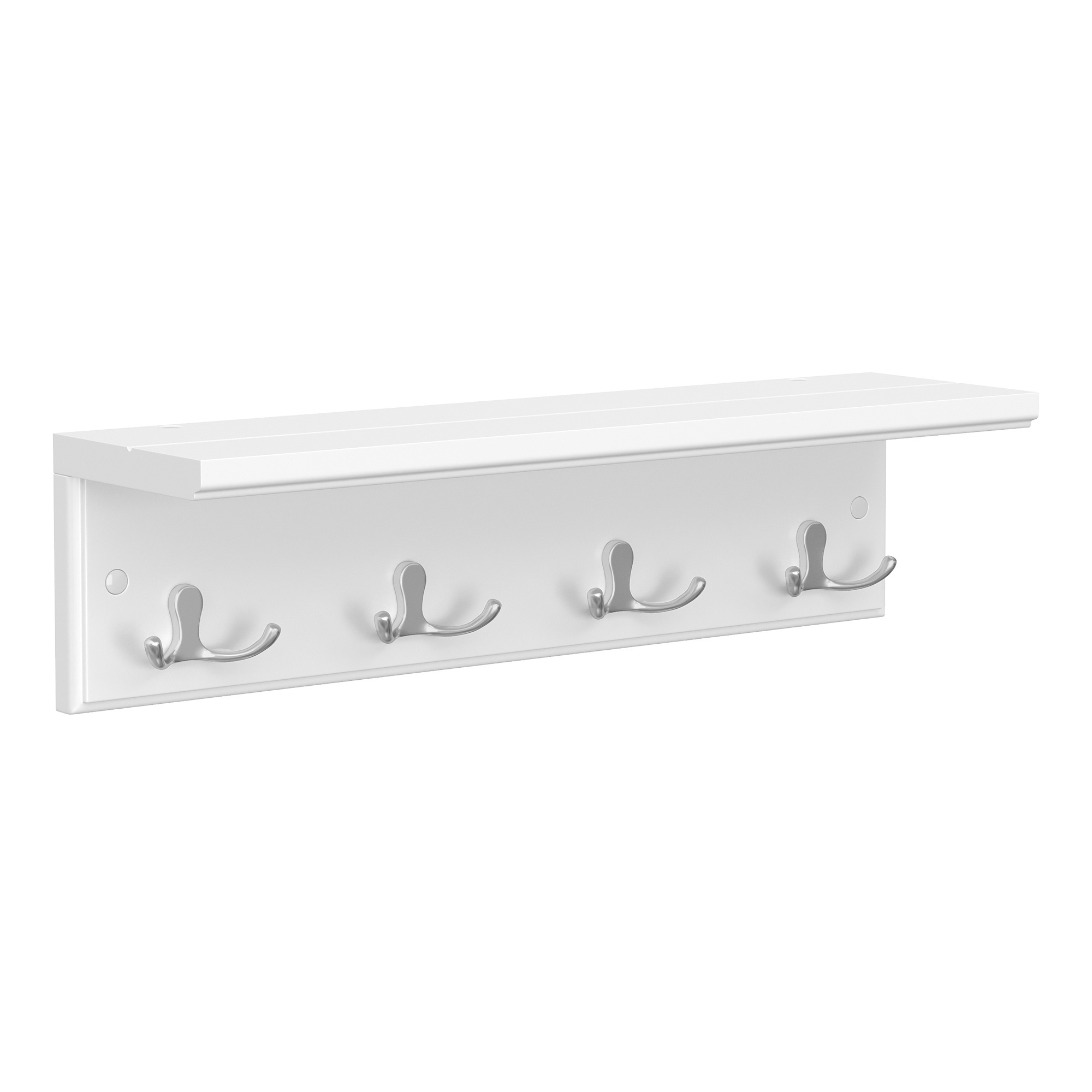 SONGMICS modern wall mounted Coat Rack with 4 Metal Dual Hooks for Coats