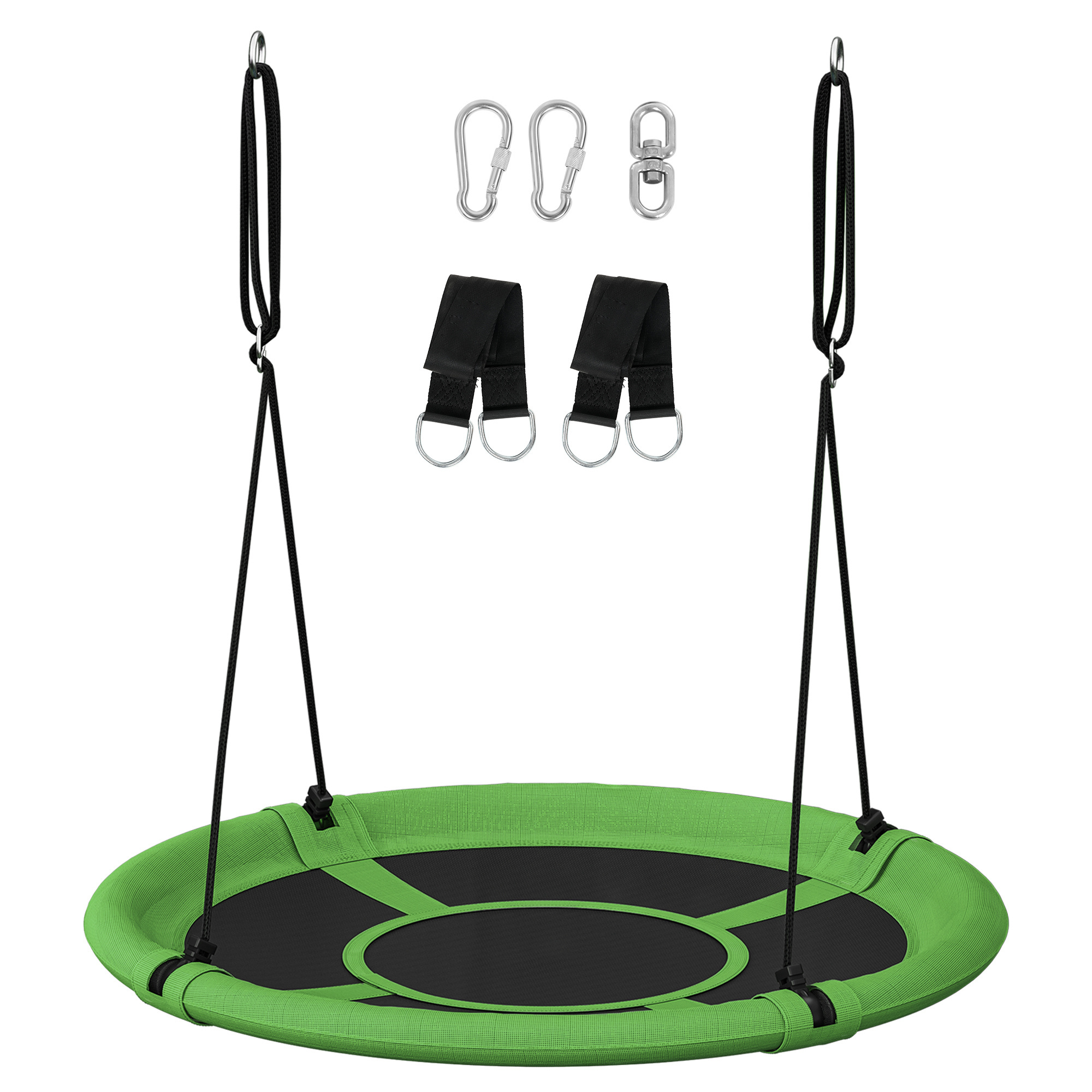 SONGMICS Easy Assemble Saucer Tree Swing Large Rope Swing with Children Nest Outdoor Garden portable swings for sale