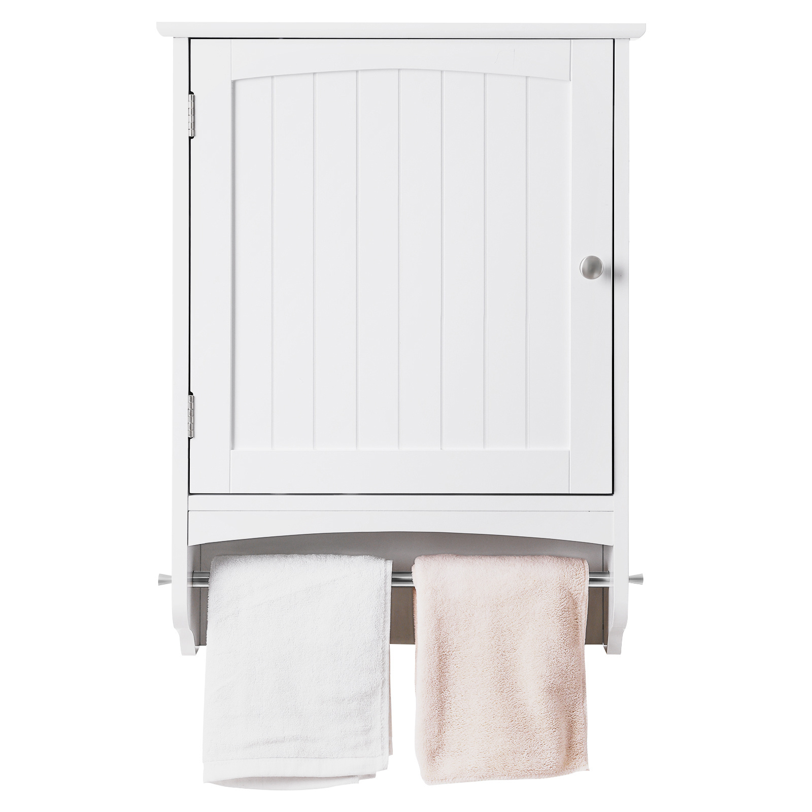 VASAGLE High Quality Modern Bathroom Wall Cabinet White Towel Rack Hanging Cabinet