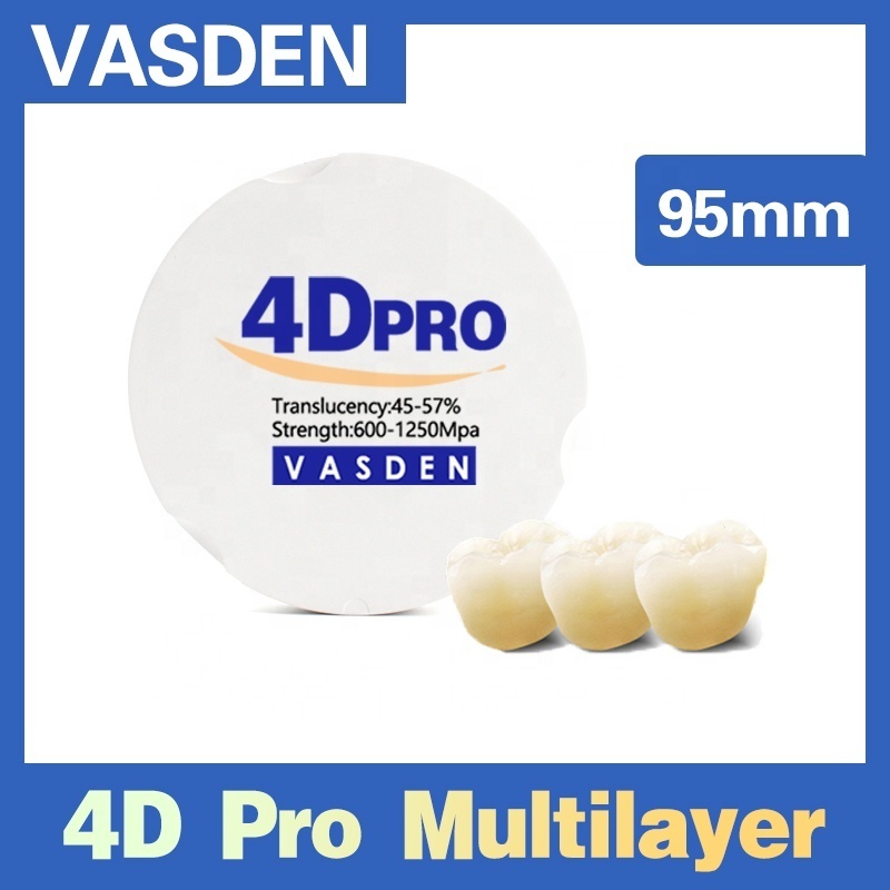 4D Pro multilayer zirconia disc dental zirconia blank cadcam milling block