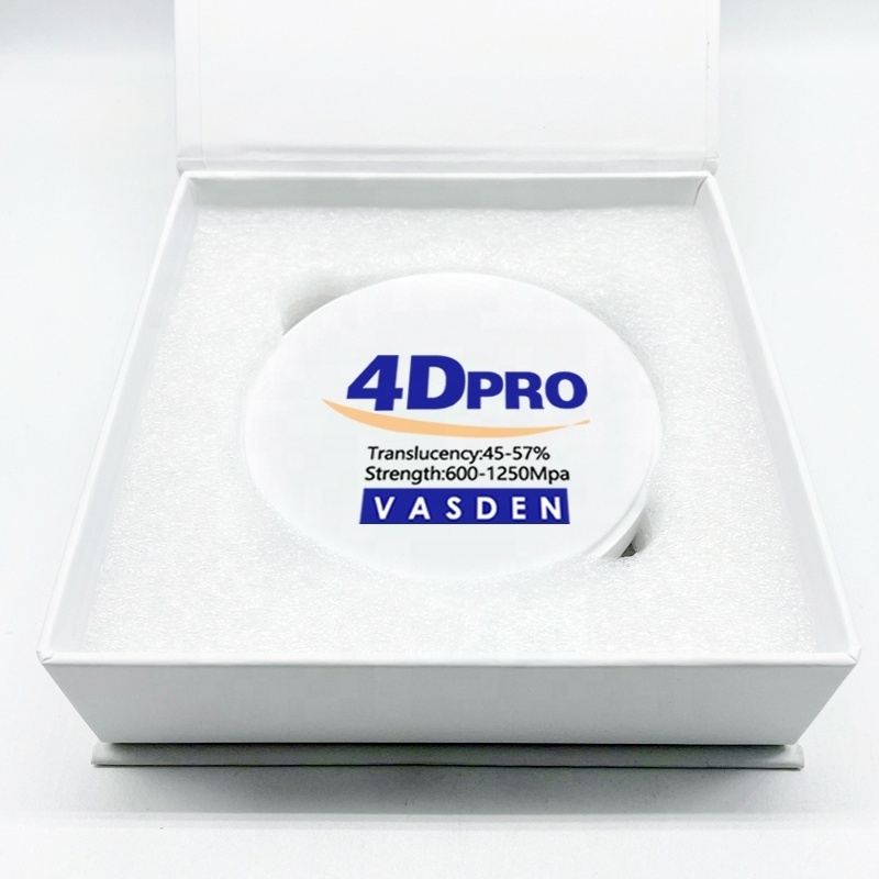 4D Pro multilayer zirconia disc dental zirconia blank cadcam milling block