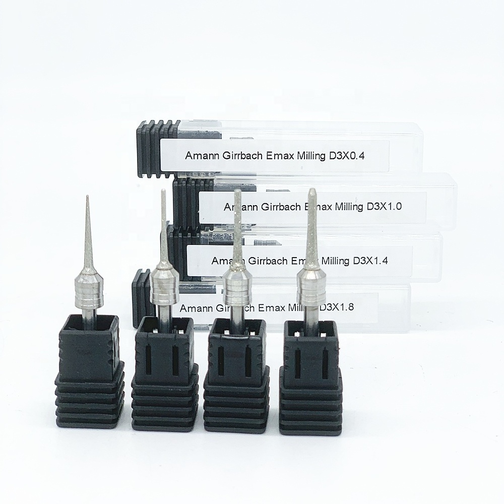 Amann Girrbach Milling Bur Lithium Dislicate Glass Ceramic Dental Cutting Tools CADCAM Emax Burs