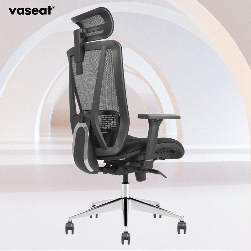 Custom Adjustable Work Mesh Swivel Executive Foam Task Ergonomic Office Chairs Free Shipping Comfortable Fabric Aluminum 5 Years