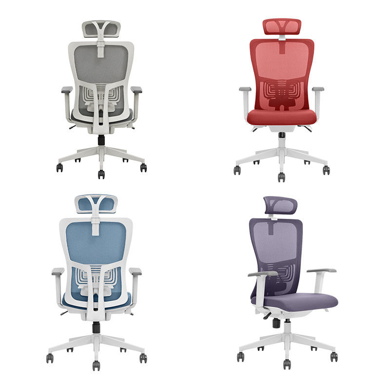 Comfortable Rolling Office Chair Swivel Wheels Ergonomic Fabric Mesh Lift Chair Executive Fashionable Reving Available