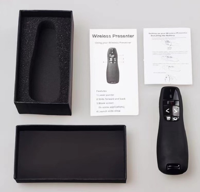 R400 wireless presenter red led laser pointer RF 2.4GHz remote presentation ppt laser pointer