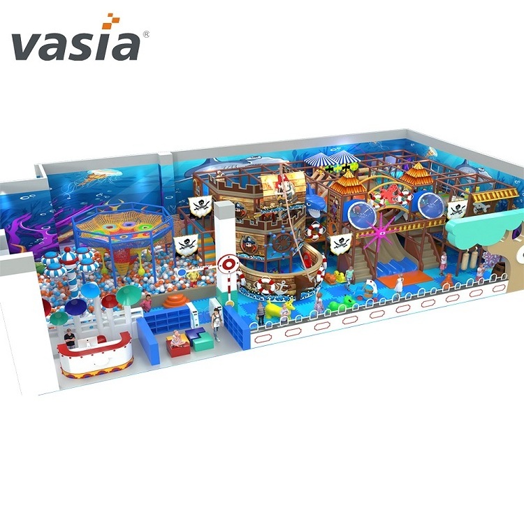 TUV Certified Kids Indoor Play Center New Design Amusement Park Slides Soft Play Equipment Children's Indoor Playground