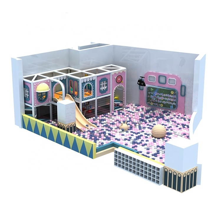 Customized Soft Play Cubby House And Slide Children Kids Entertainment Sets Soft Play Area Indoor Playground