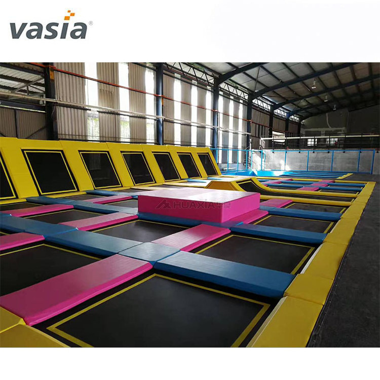 Commercial New soft indoor trampoline kids amusement jumping trampoline park equipment for children