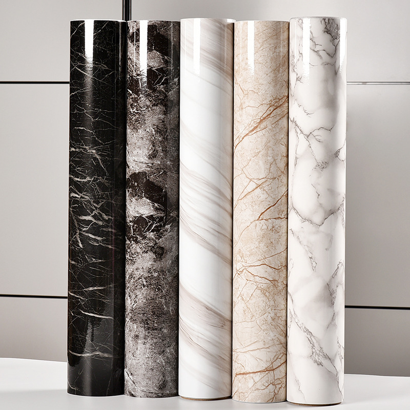 PVC Marble Contact Paper Self Adhesive Decorative Wallpaper