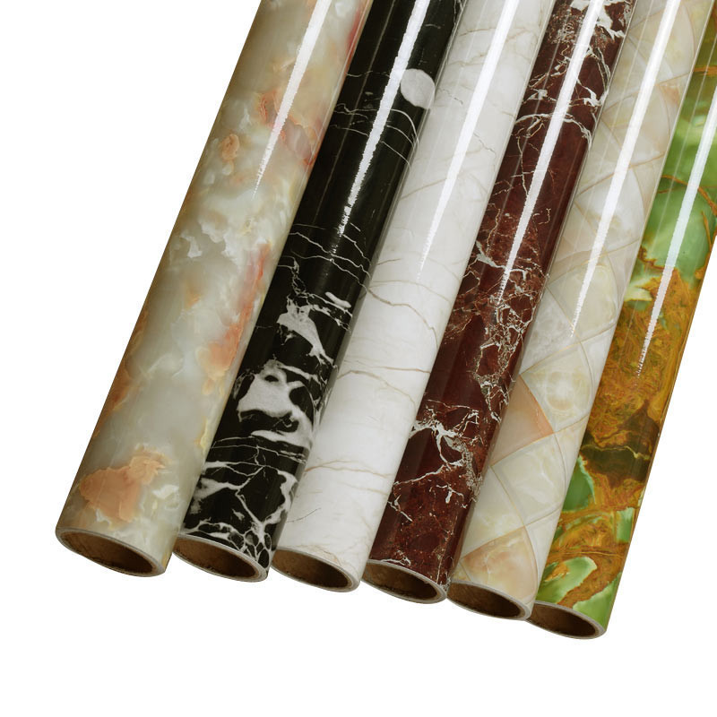 PVC Marble Contact Paper Self Adhesive Decorative Wallpaper