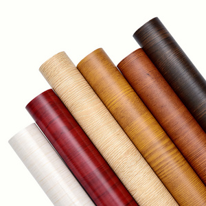 Fashion Design PVC Wood Grain Laminnation Flilm Melamine Impregnated Paper For Furniture