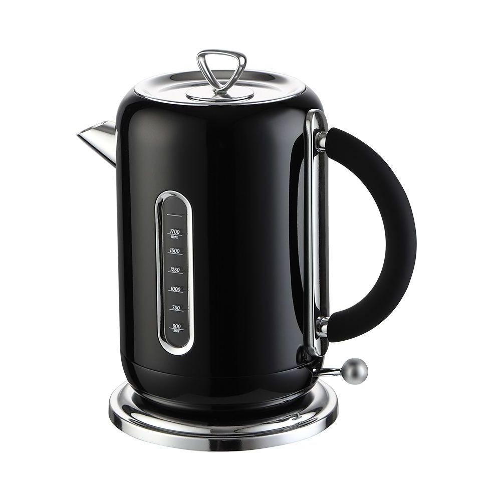 Retro Design 2L 304 Stainless Steel Boil-dry Protection Auto Shut Off Electric Kettle with water level indication