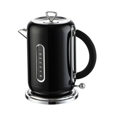 Retro Design 2L 304 Stainless Steel Boil-dry Protection Auto Shut Off Electric Kettle with water level indication