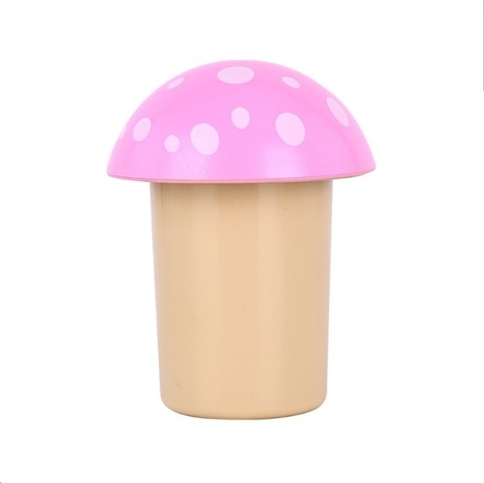 Factory Supply  Mushroom Spice Herb Plastic  Grinder with Container Stash Jar