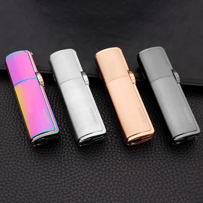 A Stylish Multi-functional  windowproof Straight Flame jet  lighter  Triple Torch Lighter with a Cigar Cutter