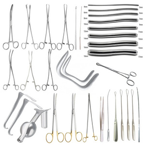 D & C set of 33Pcs Dilation and Curettage (D&C) Set D and C Surgery General Set Ob/Gynaecology Abortion Surgical Instruments