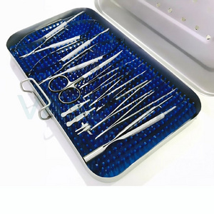 Hand Surgery Basic Set of Micro Medical Surgical Instruments With case Minor Needle Holder Forceps