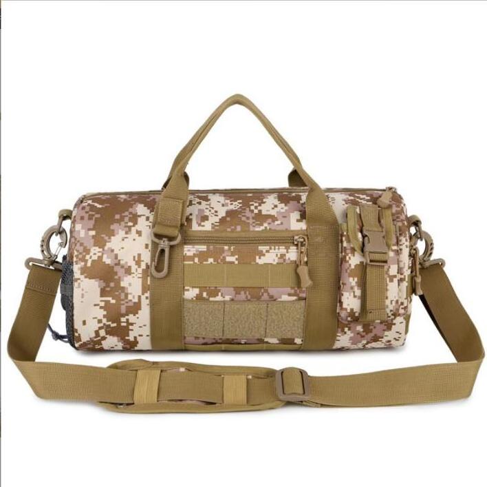 Camouflage oxford sports shoulder bag water resistant large gym fitness bag man stylish travel duffel bag hot sale