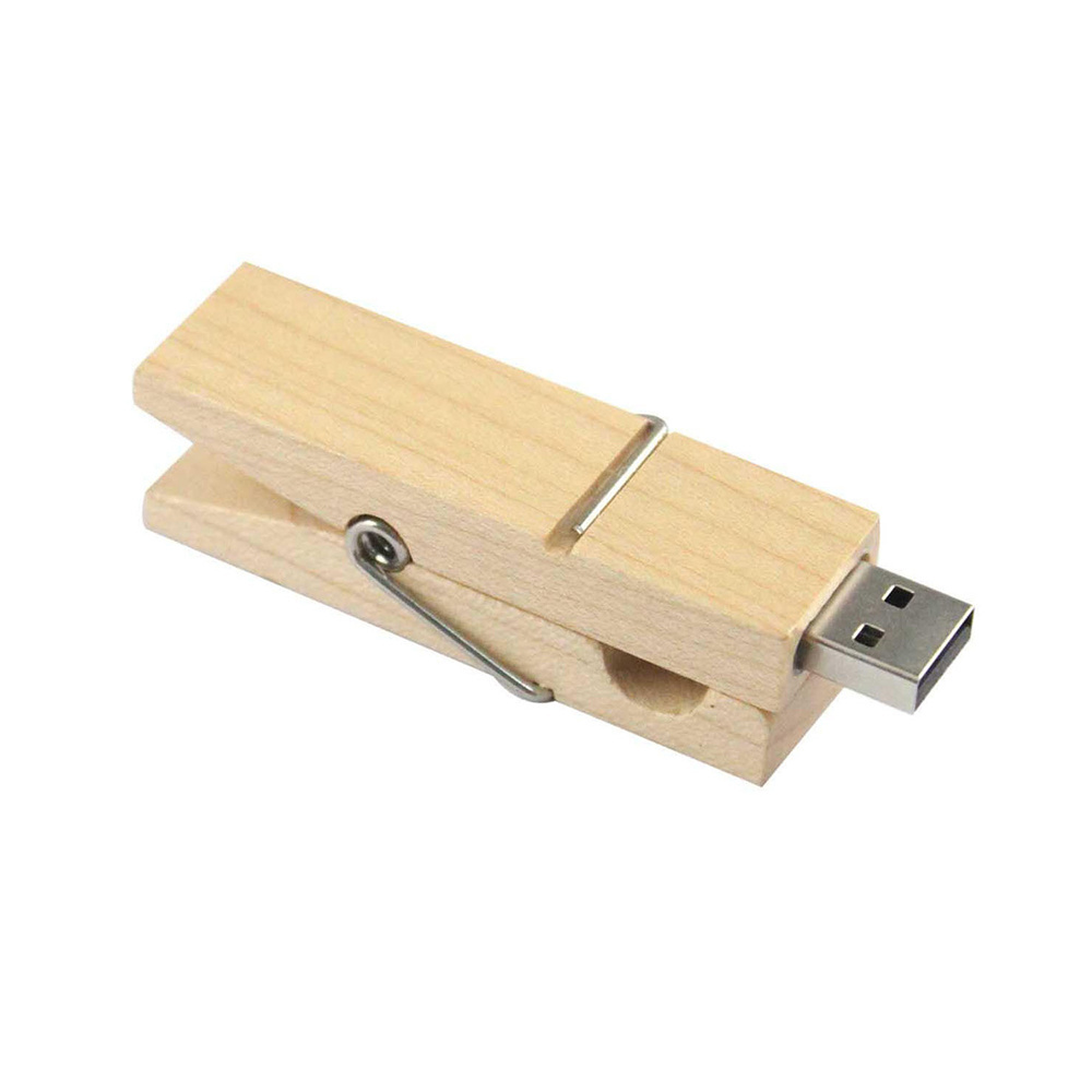 gift wood clip usb stick USB 2.0 3.0 1GB 2GB 6GB 8GB 16GB 64GB 128GB 256GB usb flash drives