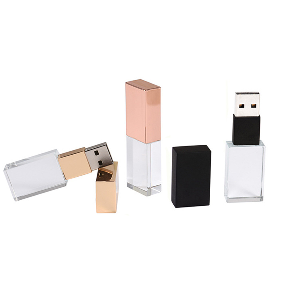 Memory Stick Custom Logo Silver Gold Rose Gold USB 1GB-64 GB Popular Crystal Wholesale usb flash drive