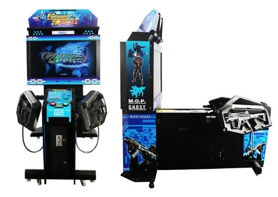 Custom design arcade game amusement park ghost team gun shooting game machine coin machine