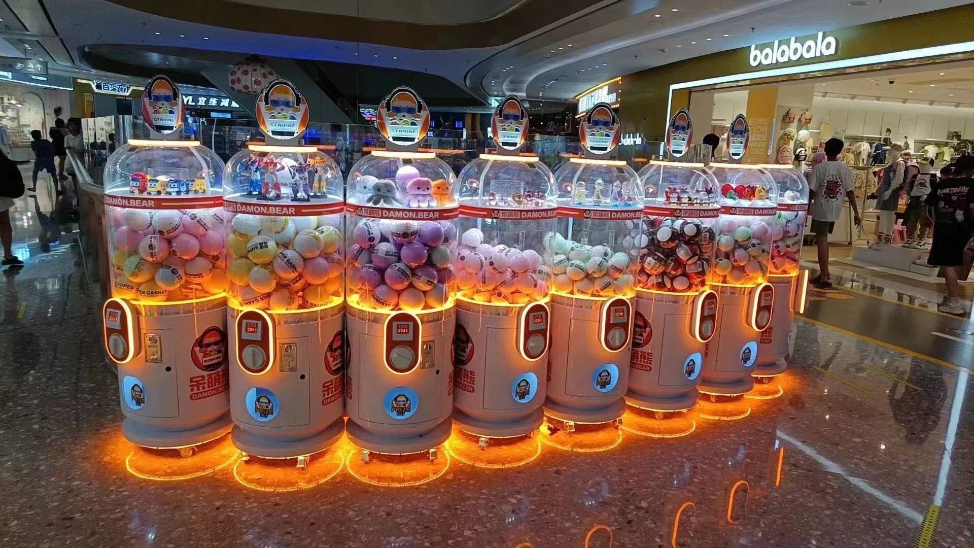 100mm Capsules Toy Vending Machine Transparent 10