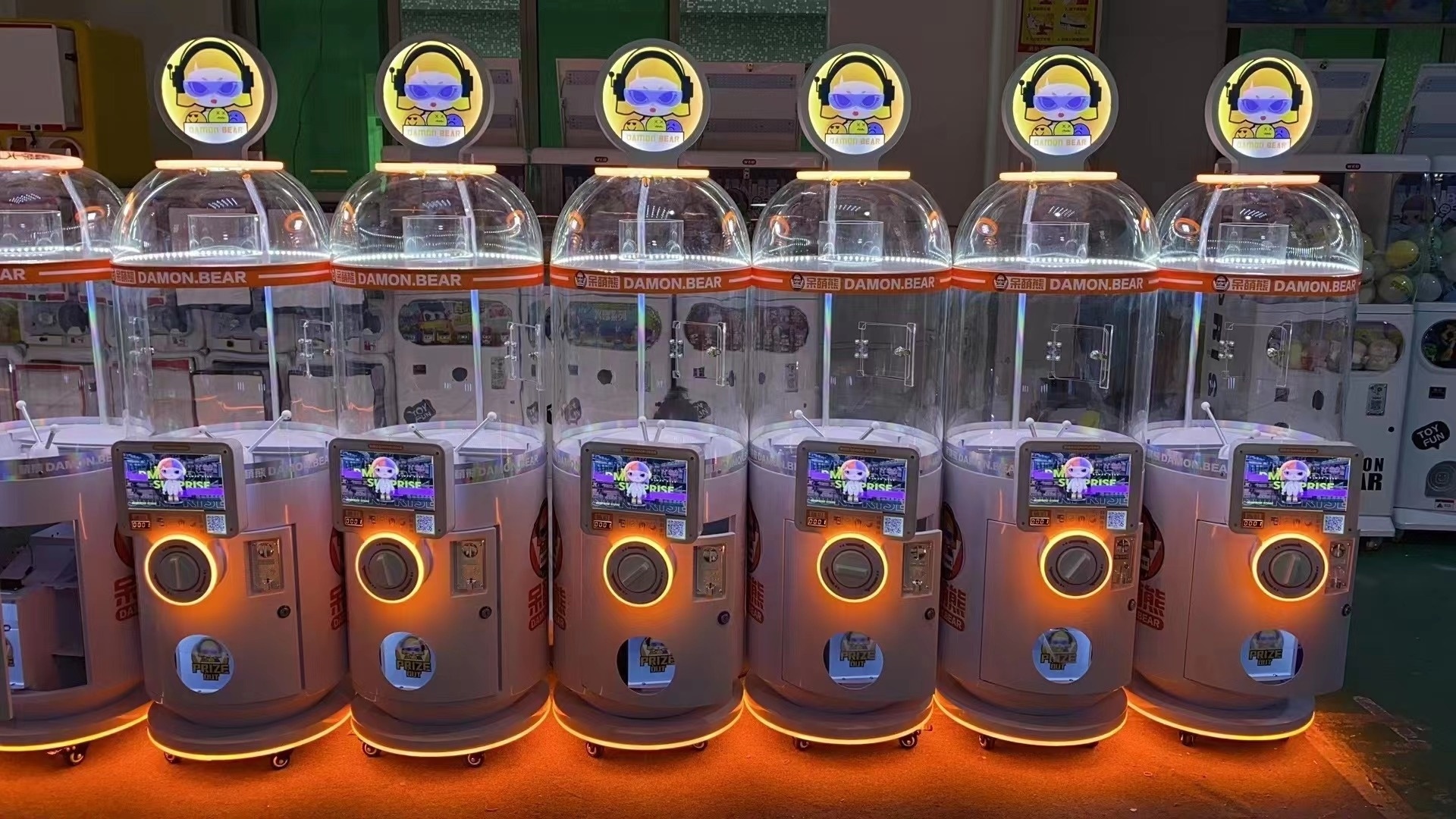 100mm Capsules Toy Vending Machine Transparent 10