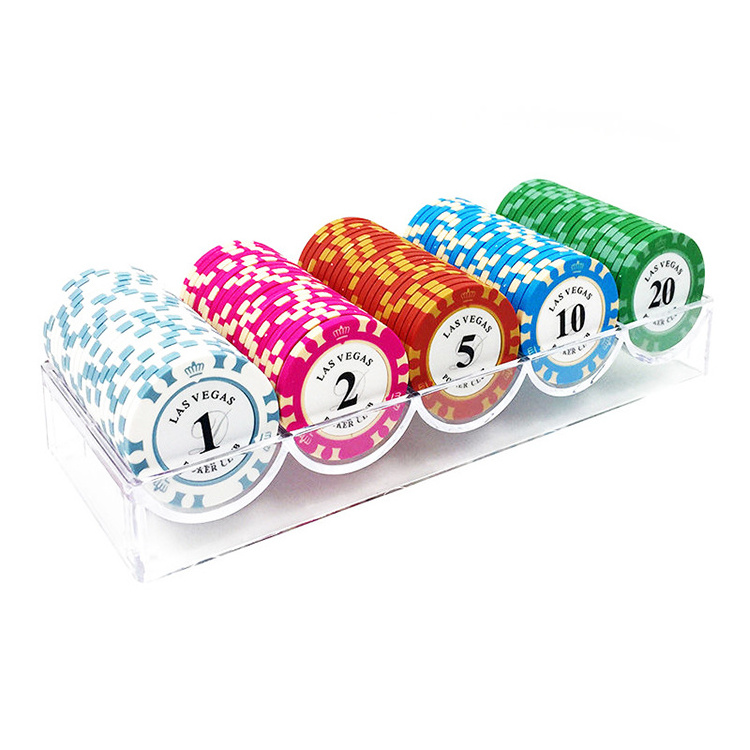 Customize Casino Plastic Professional Premium Clay EPT Custom Ceramic Poker Chips With Box