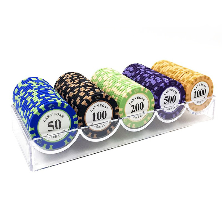 Customize Casino Plastic Professional Premium Clay EPT Custom Ceramic Poker Chips With Box