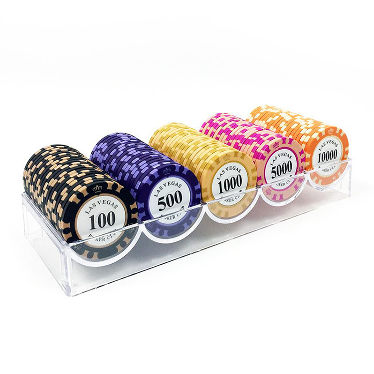 Customize Casino Plastic Professional Premium Clay EPT Custom Ceramic Poker Chips With Box