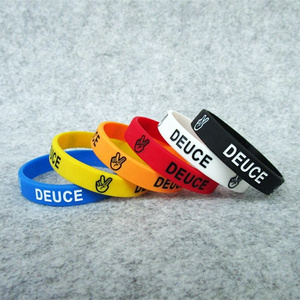 Eco-friendly Color Custom Logo Rubber Bracelet Wrist Band Silicone Wristband