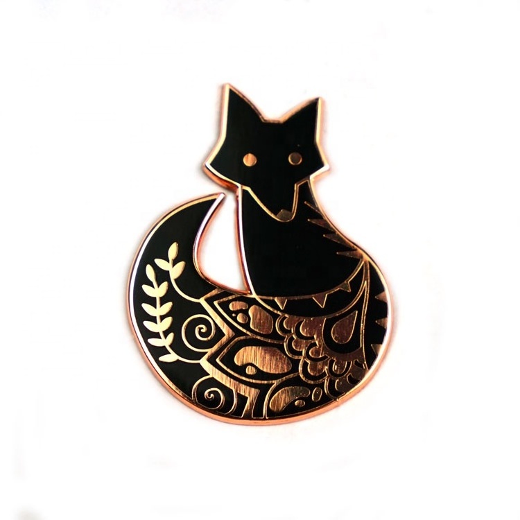 VastGifts Custom Lapel Pin Bulk Badge New Design Tiger Pin Copper Plating Hard Enamel Pin Metal Crafts