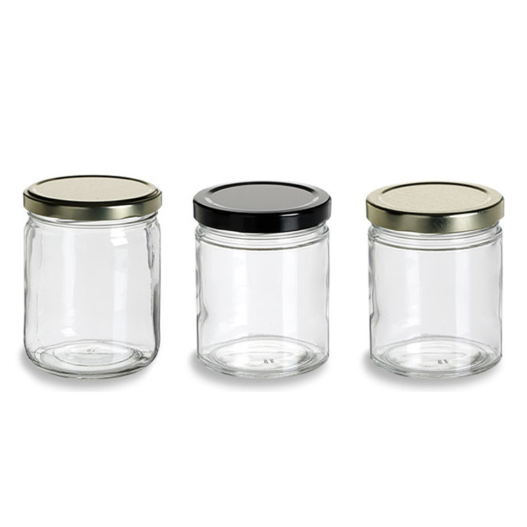 100ml 150ml 200ml Small Round Glass Jam Jars Glass with Lid Storage Jar for Food